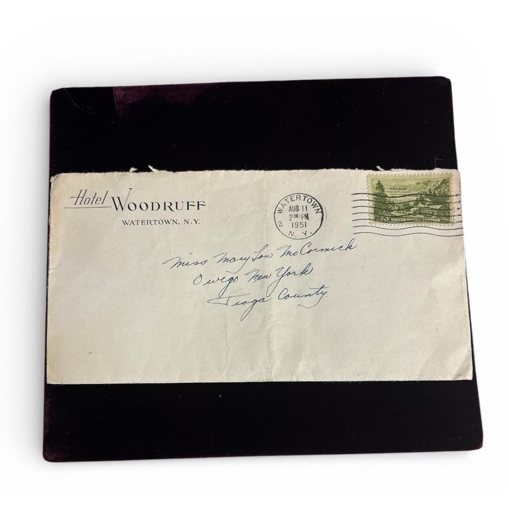 The Woodruff hotel 1950s Soldier letter,Pine Camp‎ NY - Picture 2 of 8